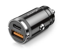 Chytrá nabíječka do auta ALIGATOR Power Delivery 30W, USB-C + USB-A, + kabel USB-C/Lig (1) (1)