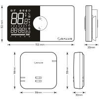 Termostat bezdrátový programovatelný týdenní  SALUS 091PRO-RF (2)