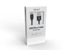 Solight USB kabel, USB 2.0 A konektor - USB B micro konektor, blistr, 2m - SSC1402_3 (2)