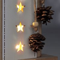 Solight vánoční LED dřevěná dekorace, stromek, 2x AA - 1V236_8 (7)