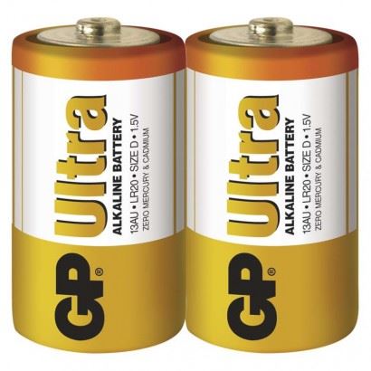 Baterie GP Ultra Alkaline R20 (D, velké mono)