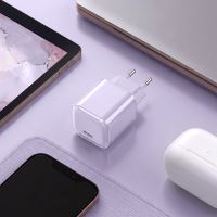Solight 33W GaN fast charge USB-C adaptér, fialový - DC74V_2 (1)