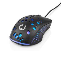 Gaming Mouse GMWD410BK kabelové | 800 / 1200 / 2400 / 3200 / 4800 / 7200 dpi | Nastavitelné DPI | Počet tlačítek: 7 | Programovatelná tlačítka | Pro praváky | 1.50 m | RGB (5)