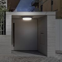 Solight LED venkovní osvětlení kulaté, 20W, 1500lm, 4000K, IP54, 20cm, šedá barva - WO (2) (2)