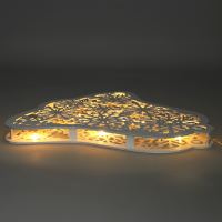 Solight LED dřevěný vánoční zvoneček, 9x LED, bílá, 30cm, časovač, 2x AA - 1V296_4 (3)