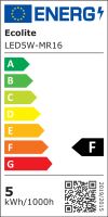 LED žárovka Ecolite LED5W-MR16/4100 12V GU5,3 neutrální bílá  EE525250_2 (1)