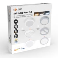 Solight LED mini panel koupelnový 2v1, 3CCT, podhledový/přisazený, 18W, 1530lm, IP54, (12) (12)