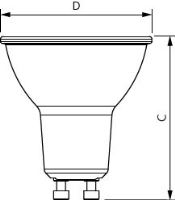 LED žárovka Philips, GU10, 5W, 3000K, úhel 120°  P308756_2 (1)