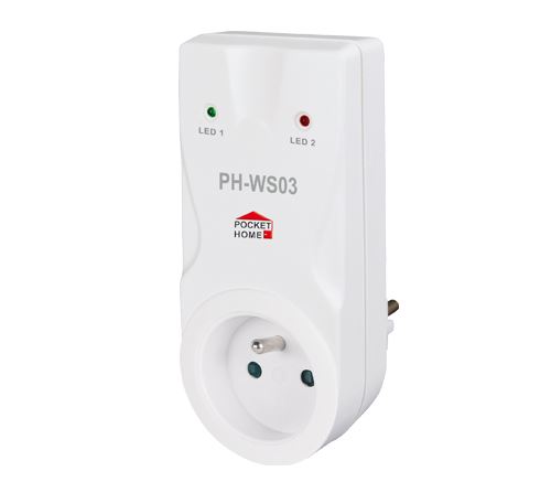 ELEKTROBOCK  Přijímač do zásuvky PH-WS03SPEC.termost, bezdr.přij.do zás.PH-WS03 _1