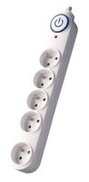 Solight přepěťová ochrana, 150J, 5 zásuvek, 3m, bílá - PO57_2 (1)