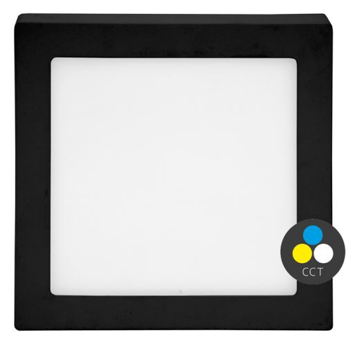 Svítidlo RAFA 2 LED-CSQ-CCT/25/CR černésvít,LED č.přisaz.300x300 25W CCT 2260lm černé_1
