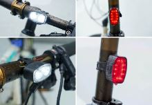Solight set nabíjecích cyklo svítilen, 160lm přední, zadní červená, Li-Ion, USB - WN47_2 (1)