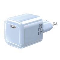 Solight 33W GaN fast charge USB-C adaptér, modrý - DC74B