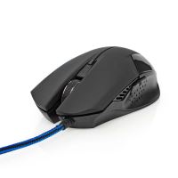 Gaming Mouse GMWD110BK kabelové | 1200 / 2400 / 4800 / 7200 dpi | Nastavitelné DPI | Počet tlačítek: 6 | Programovatelná tlačítka | Pro praváky | 1.50 m | Bez Osvětlení (4)