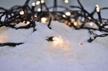 Solight LED venkovní vánoční řetěz, 200 LED, 10m, přívod 5m, 8 funkcí, IP44, teplá bíl (9) (9)