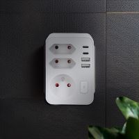 Solight rozbočka 1x 16A + 2x 2,5A, 2xUSB A+C rychlonabíječka 20W PD, bílá, vypínač - P (2) (2)