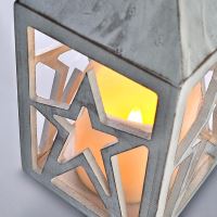 Solight dřevěná lucerna s LED svíčkou, 3x AAA - 1V232_2 (1)