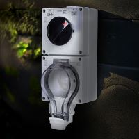 Solight zásuvka IP66 s vypínačem, vodotěsná a prachotěsná - 5B351_9 (8)