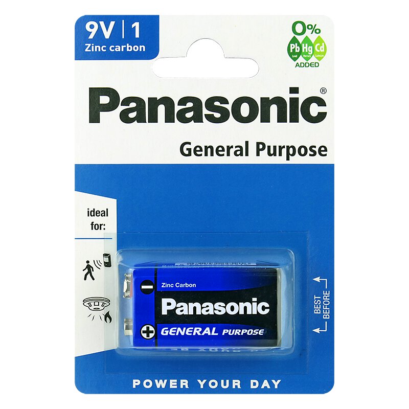 Baterie Panasonic General Purpose Battery 9V, Blistr B1