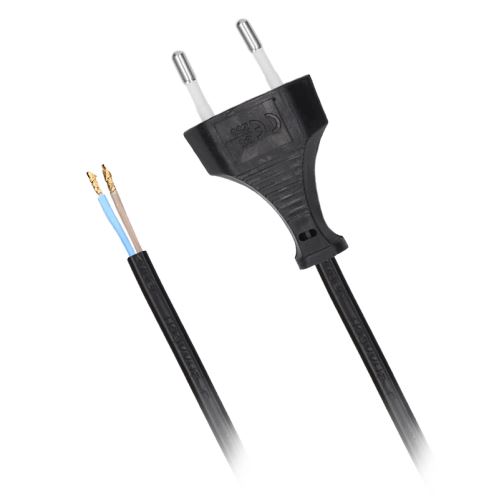 Solight flexo šňůra, 2x 0,75mm2, černá, plochá, 2m - PF15_1