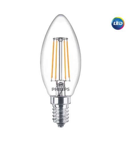 LED žárovka Philips FILAMENT Classic E14 2W 2700K 230V B35 CL G  P574072LEDž.PH,E14 svíč
