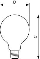 LED žárovka Philips E27 7W 2700K 230V A93 CL  P346772_3 (2)