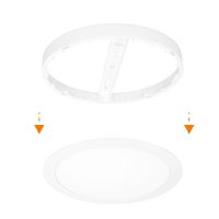 Solight LED mini panel koupelnový 2v1, 3CCT, podhledový/přisazený, 18W, 1530lm, IP54,  (7) (7)