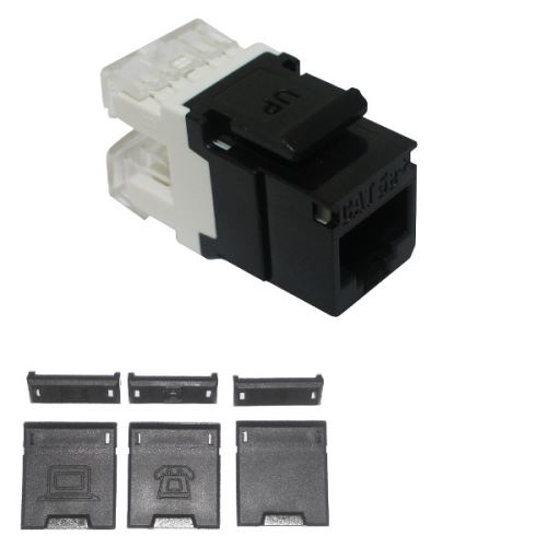 Přístroj zásuvky datové komunikační SOLARIX SXKJ-5E-UTP-BK  CAT5E UTP RJ45 černý
