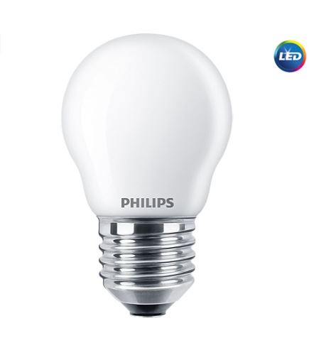LED žárovka Philips E27 6,5W 2700K 230V P45 FRLEDž.PH,E27 ilum.60W/2700K/6,5W mat. 806lm