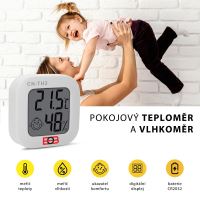 Pokojový teploměr a vlhkoměr, bílý  CN-TH2_5 (4)