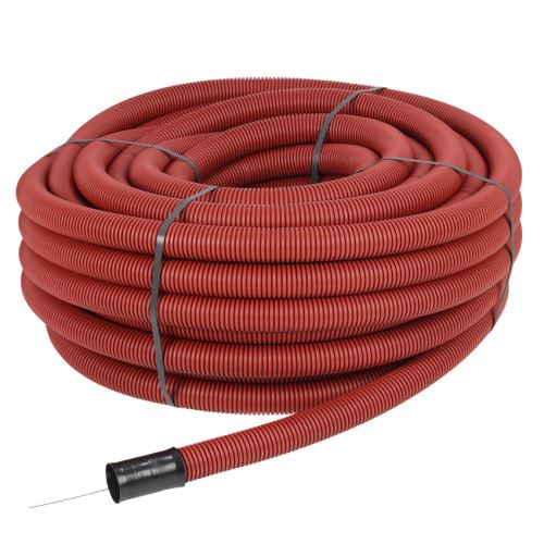 FRÄNKISCHE Kabuflex R 40 - ohebná dvouplášťová korugovaná chránička (červená) 40mm 56227040