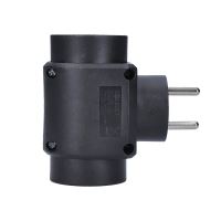 Solight rozbočka, 2,5A + 2x 10A, černá - P92_4 (3)