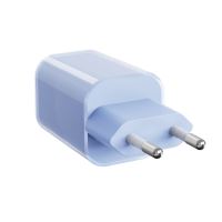Solight 33W GaN fast charge USB-A + USB-C adaptér, modrý - DC75B_3 (2)