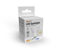 Solight LED žárovka, bodová , 3W, GU10, 4000K, 260lm, bílá - WZ315A-1_2 (1)