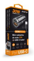 Chytrá nabíječka do auta ALIGATOR Power Delivery 30W, USB-C + USB-A, + kabel USB-C/USB (8) (8)