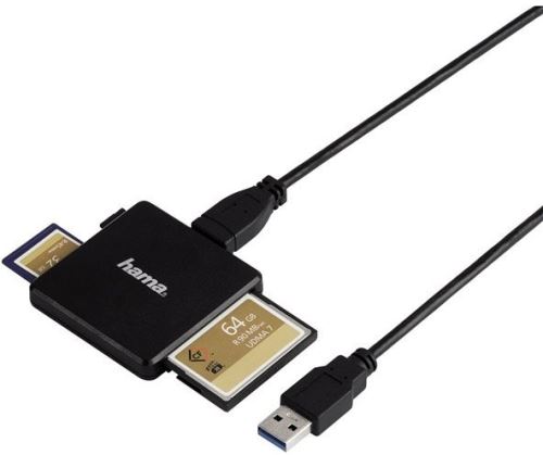 Čtečka paměťových karet "Multi" SC, microSD, CF HAMA 124022