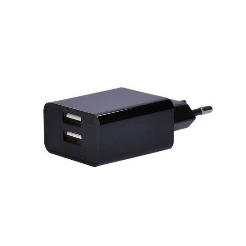 Solight USB nabíjecí adaptér, 2x USB, 3100mA max., AC 230V, černý - DC48A_1