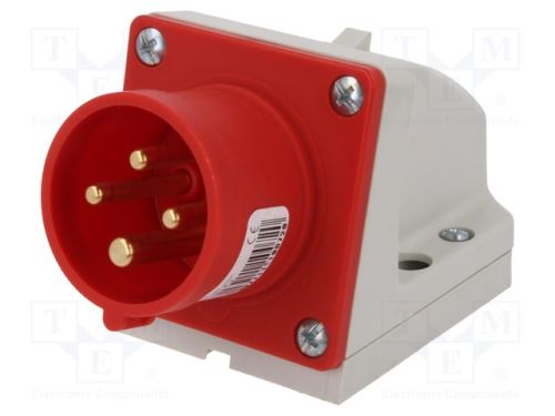 Instalační vidlice 16A/400V/4-pól nástěnná PCE 514-6 (1)