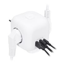 Solight rozbočka kostka, 3x 16A + USB A+C, bílá, vypínač - P110C_5 (4)