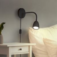 Solight LED nástěnná lampička, stmívatelná, 4W, 280lm, 3000K, černá - WO54-B_3 (2)