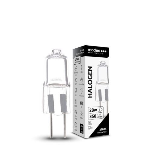 Žárovka halogenová JC G4 28W 12V Modee ML-HG428W