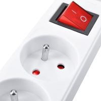 Solight prodlužovací přívod, 4 zásuvky, bílý, vypínač, 2m - PP31_3 (2)