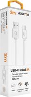 Datový kabel ALIGATOR 2A USB-C 2m, bílý_5 (4)