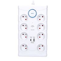 Solight přepěťová ochrana, 8z, USB A+C, 2m, bílá - PO80_3 (2)