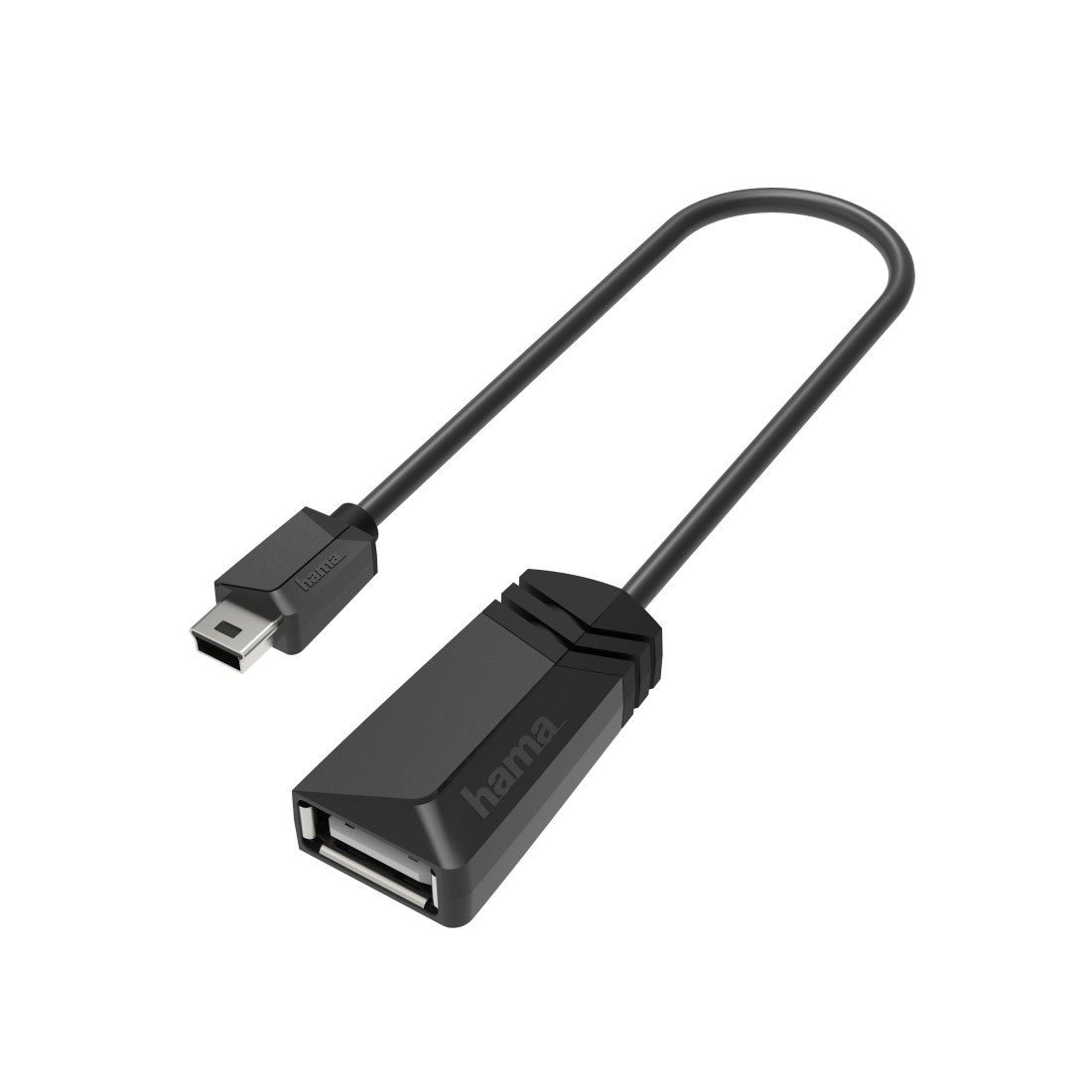 Redukce USB A zásuvka - mini B vidlice (OTG) HAMA 200309