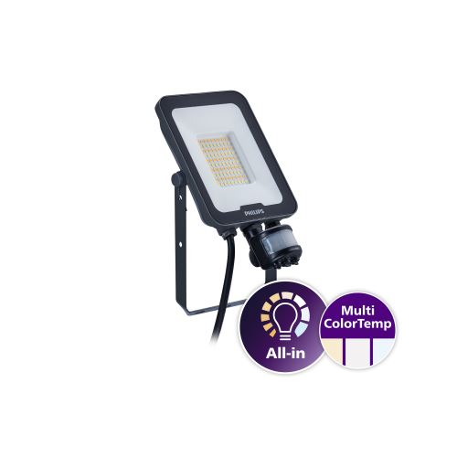 PHILIPS LED reflektor + pohyb.čidlo infra 30W plochý 3600lm, 3000/4000/6500K  P736177_1