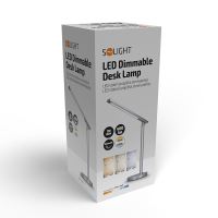 Solight LED stolní lampička, 7W, stmívatelná, změna chromatičnosti, stříbrná barva - W (6) (6)
