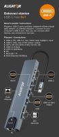 Aligator Dokovací stanice USB-C / Hub 8v1 (USB-C / 2xUSB / SD / MicroSD/ HDTV / RJ45)  (2) (2)