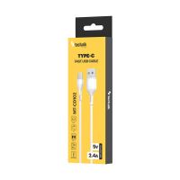Nabíjecí a datový kabel TECHNIK USB-A/USB-C 1m, 5V 2,4A, bílý (3)