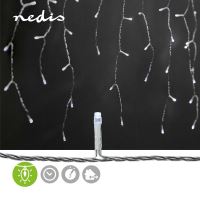 LED venkovní vánoční řetěz - závěs - rampouchy 360 LED, 7 funkcí, časovač, IP44, stude (1) (1)